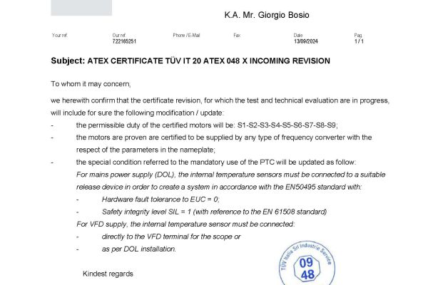 Động cơ ATEX Motive: BẤT KỲ chế độ 